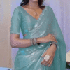 party wear stone saree