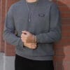 Solid Polyester Sweatshirt | Full Sleeve Casual Round Neck Winter Wear
