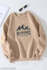 Mens Sweatershirt round neck solid printed
