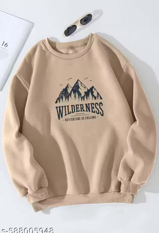 Mens Sweatershirt round neck solid printed