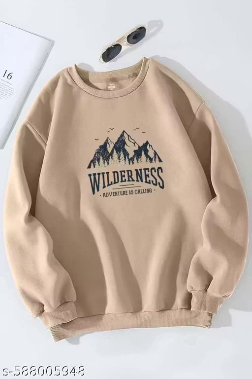 Mens Sweatershirt round neck solid printed